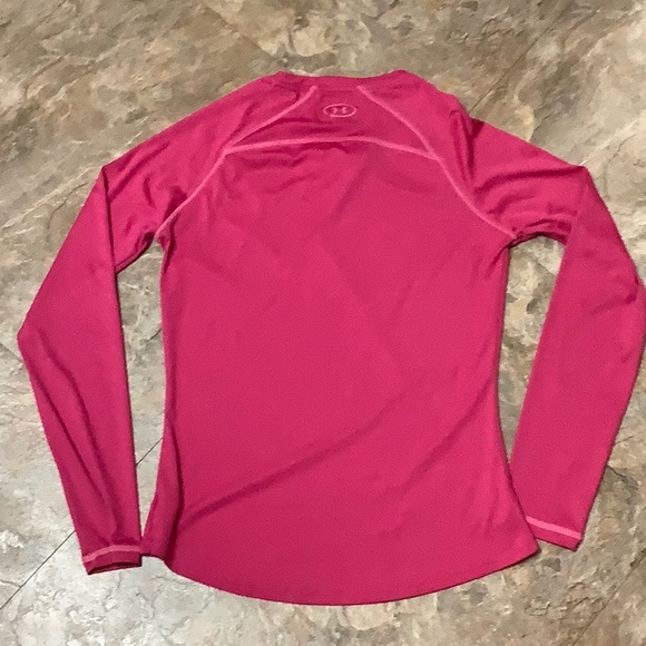 🔥 Under Armour fuchsia pink catalyst long sleeve shirt - Picture 2 of 5